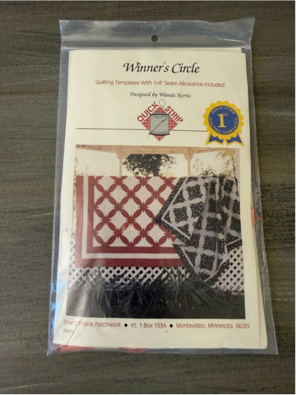 Winner's Circle quilting template set by Wanda Kertis Shar's Prairie Patchwork